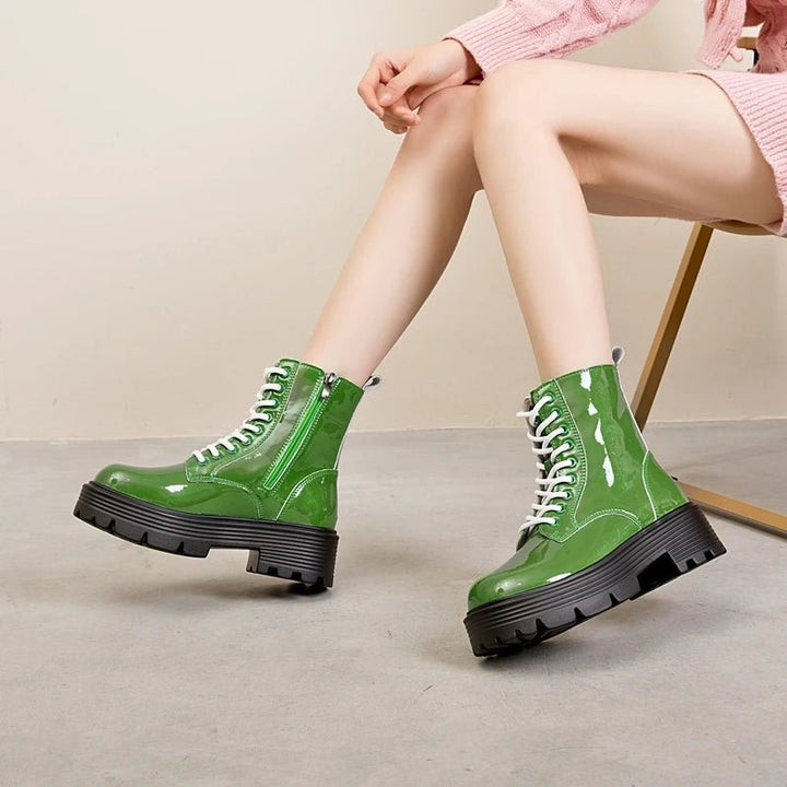 Genuine Leather Marton Boots High Heel Winter Ankle Boots - VeauBeauty