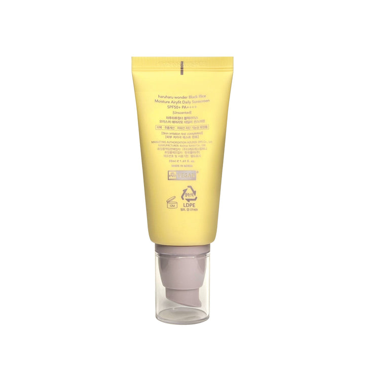 Haruharu Wonder Black Rice Moisture Airyfit Sunscreen 50ml - VeauBeauty