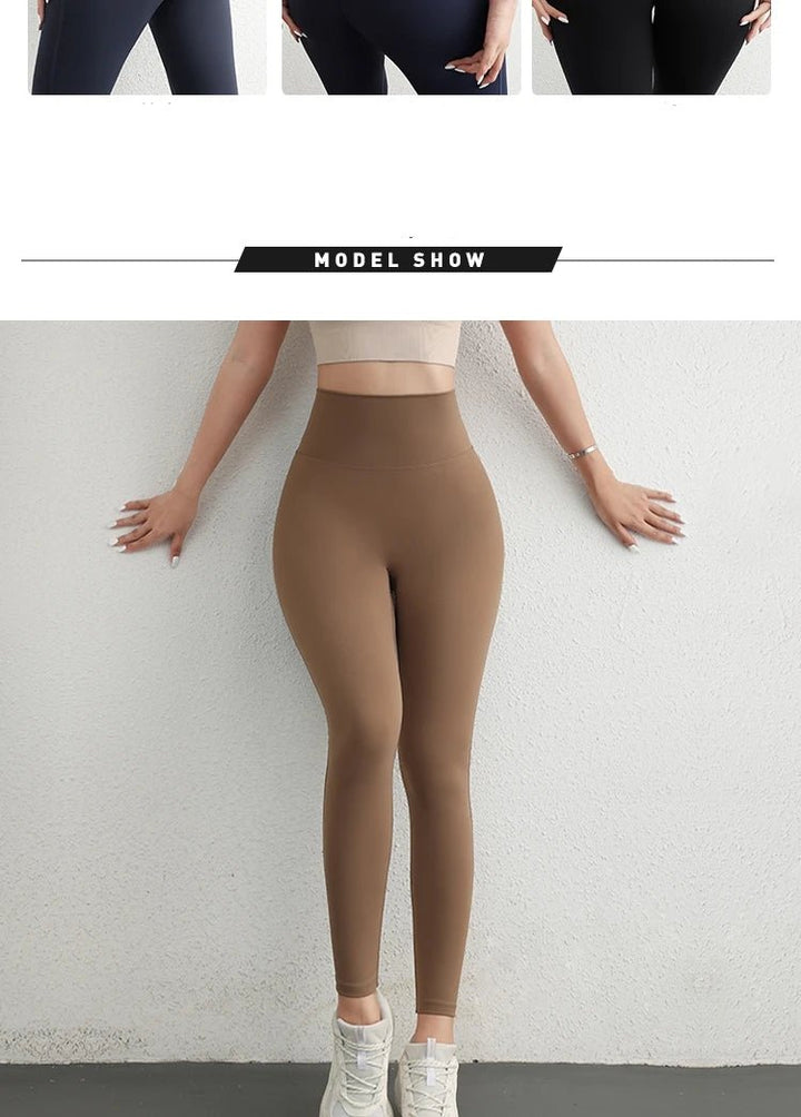 High Impact Elastic Yoga Leggings – Classical High Waist Sport Pants for Girls - VeauBeauty