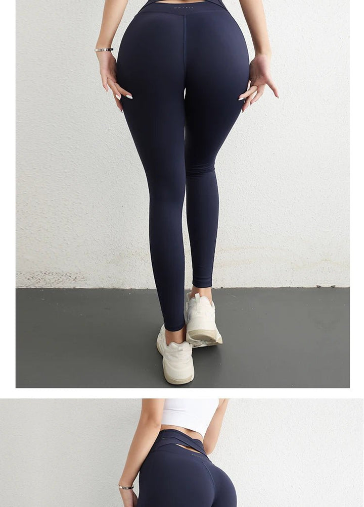 High Impact Elastic Yoga Leggings – Classical High Waist Sport Pants for Girls - VeauBeauty