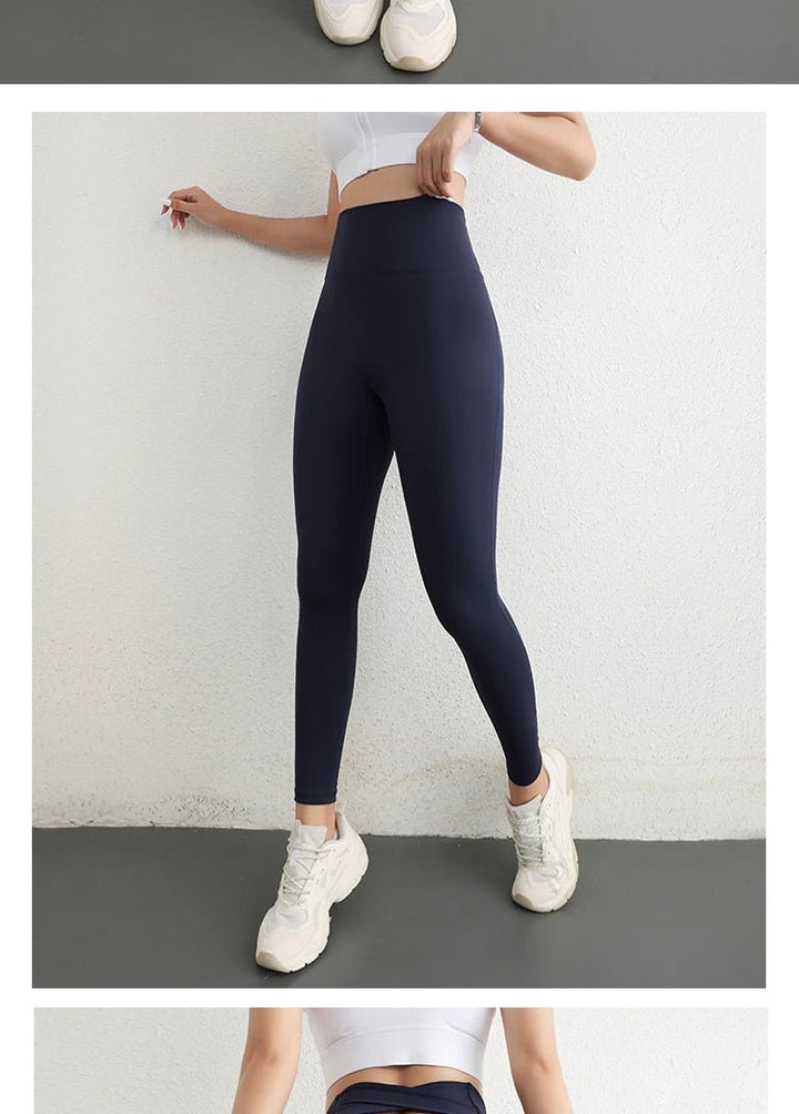 High Impact Elastic Yoga Leggings – Classical High Waist Sport Pants for Girls - VeauBeauty