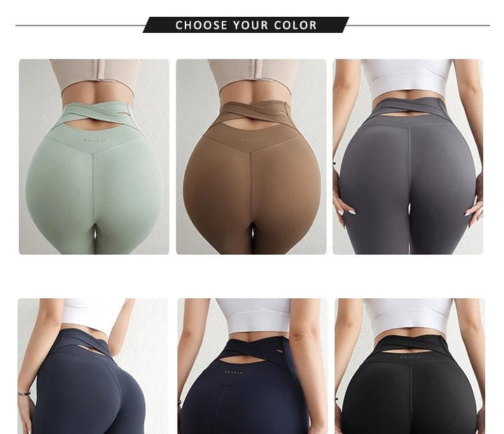 High Impact Elastic Yoga Leggings – Classical High Waist Sport Pants for Girls - VeauBeauty
