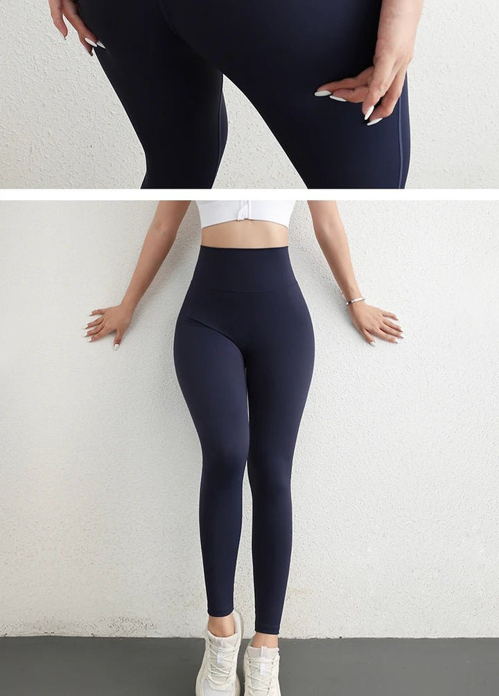 High Impact Elastic Yoga Leggings – Classical High Waist Sport Pants for Girls - VeauBeauty