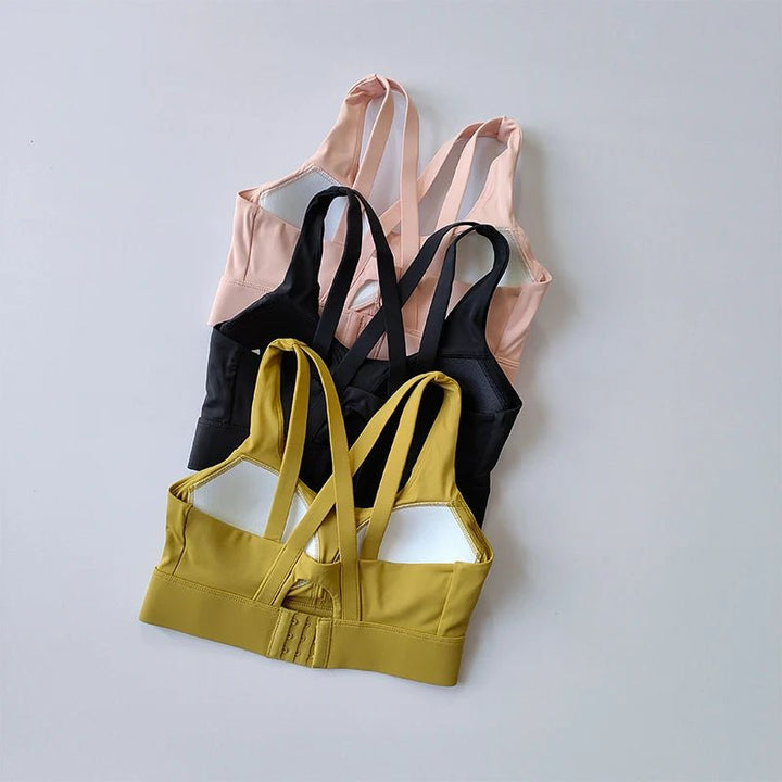 High - Intensity Sports Bra – Shockproof Quick - Dry Fitness Running Top - VeauBeauty