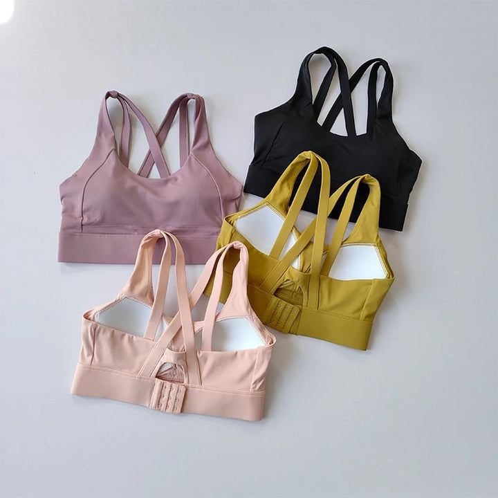 High - Intensity Sports Bra – Shockproof Quick - Dry Fitness Running Top - VeauBeauty