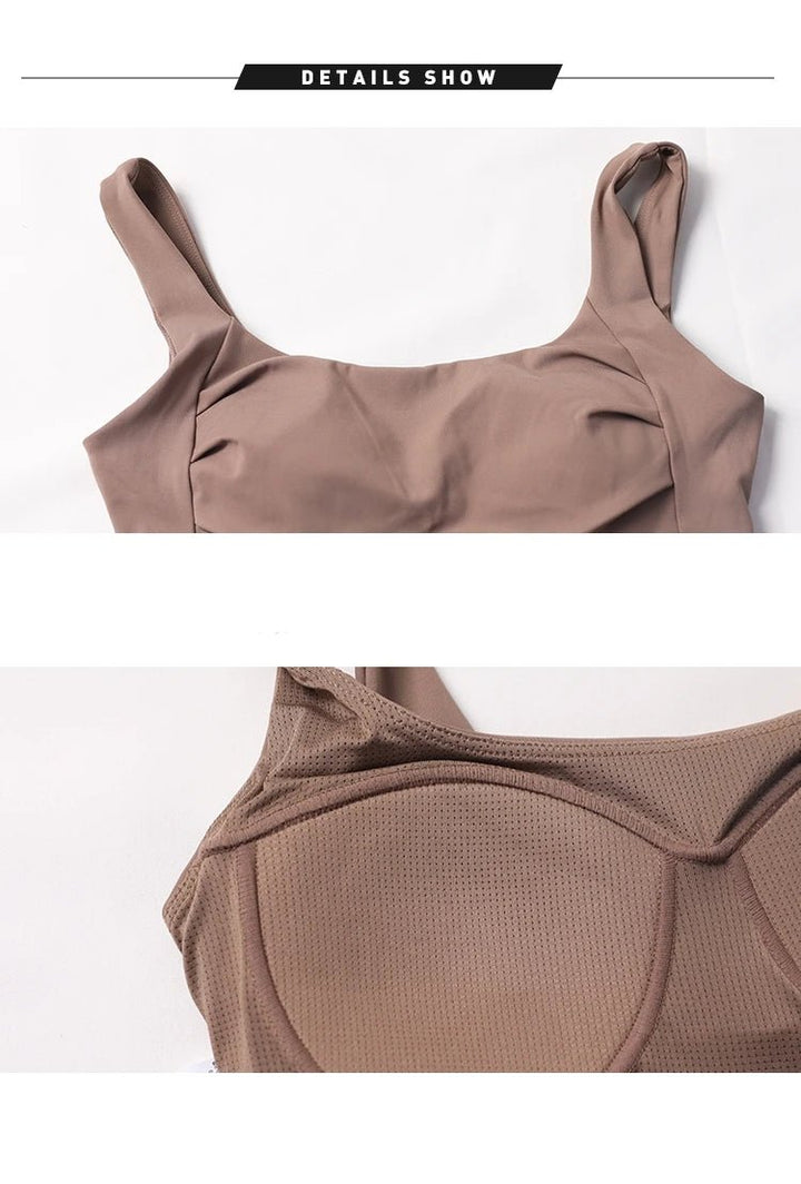 High Support Built - in Bra Crop Top – Women's Sexy Yoga Fitness Bra - VeauBeauty