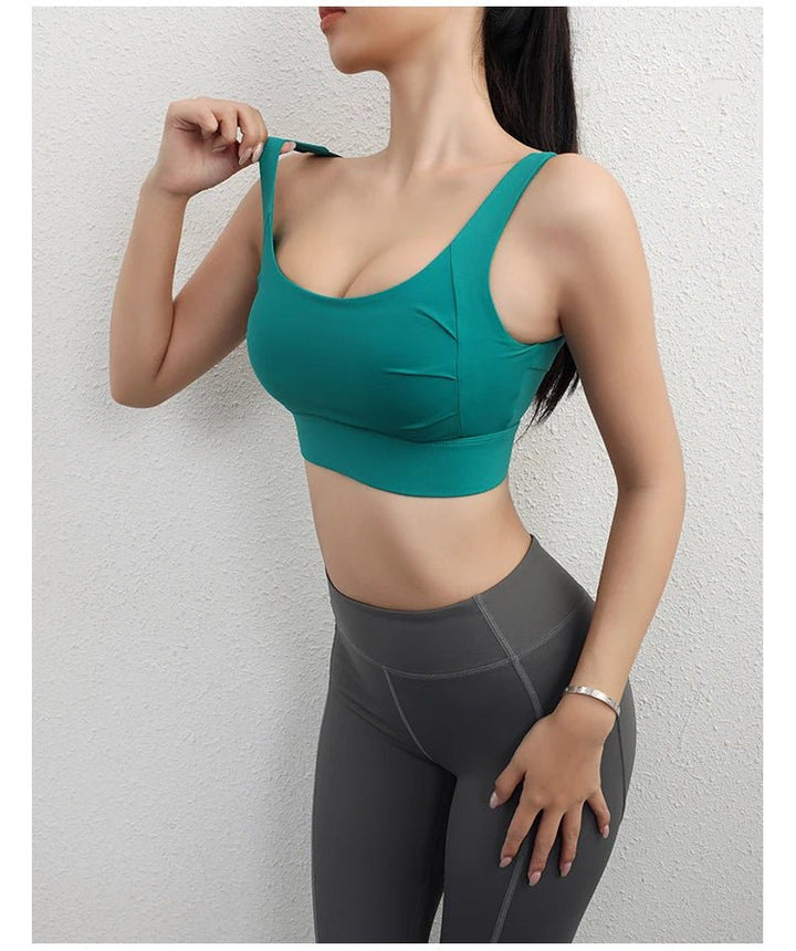 High Support Built - in Bra Crop Top – Women's Sexy Yoga Fitness Bra - VeauBeauty