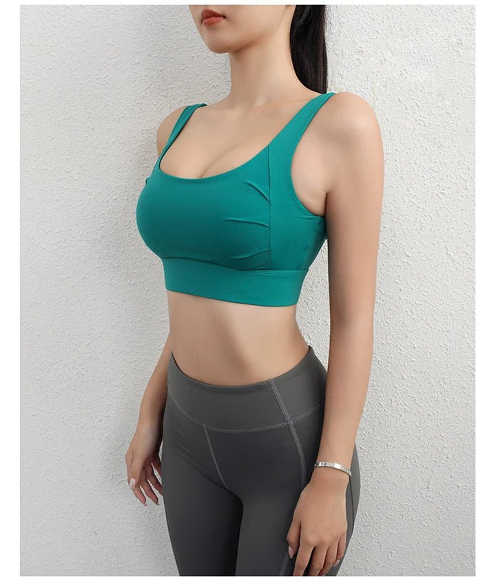 High Support Built - in Bra Crop Top – Women's Sexy Yoga Fitness Bra - VeauBeauty