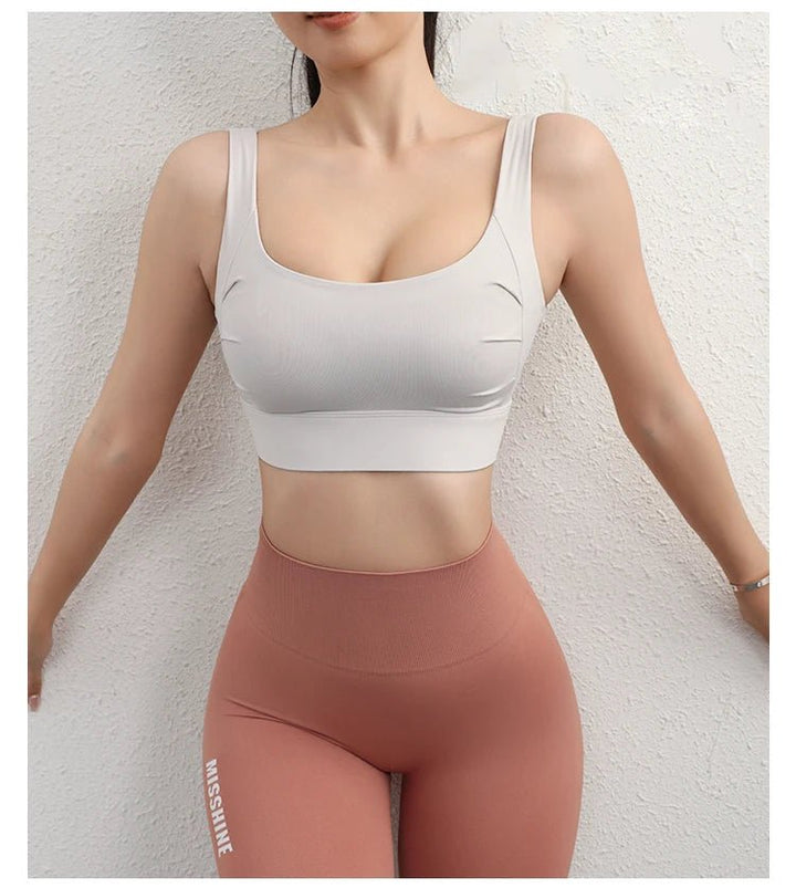 High Support Built - in Bra Crop Top – Women's Sexy Yoga Fitness Bra - VeauBeauty