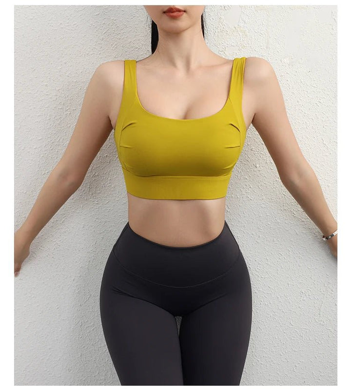 High Support Built - in Bra Crop Top – Women's Sexy Yoga Fitness Bra - VeauBeauty