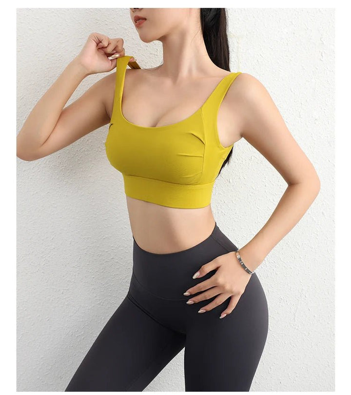 High Support Built - in Bra Crop Top – Women's Sexy Yoga Fitness Bra - VeauBeauty