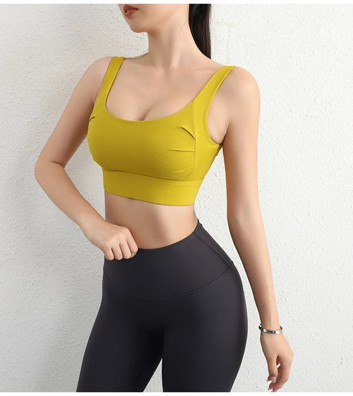High Support Built - in Bra Crop Top – Women's Sexy Yoga Fitness Bra - VeauBeauty