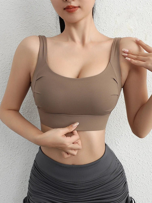 High Support Built - in Bra Crop Top – Women's Sexy Yoga Fitness Bra - VeauBeauty