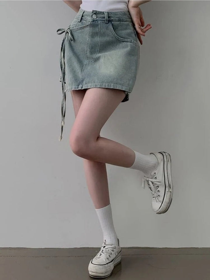 High Waist A - Line Denim Shorts – Women’s Summer Fit Jeans for 18–24 - VeauBeauty