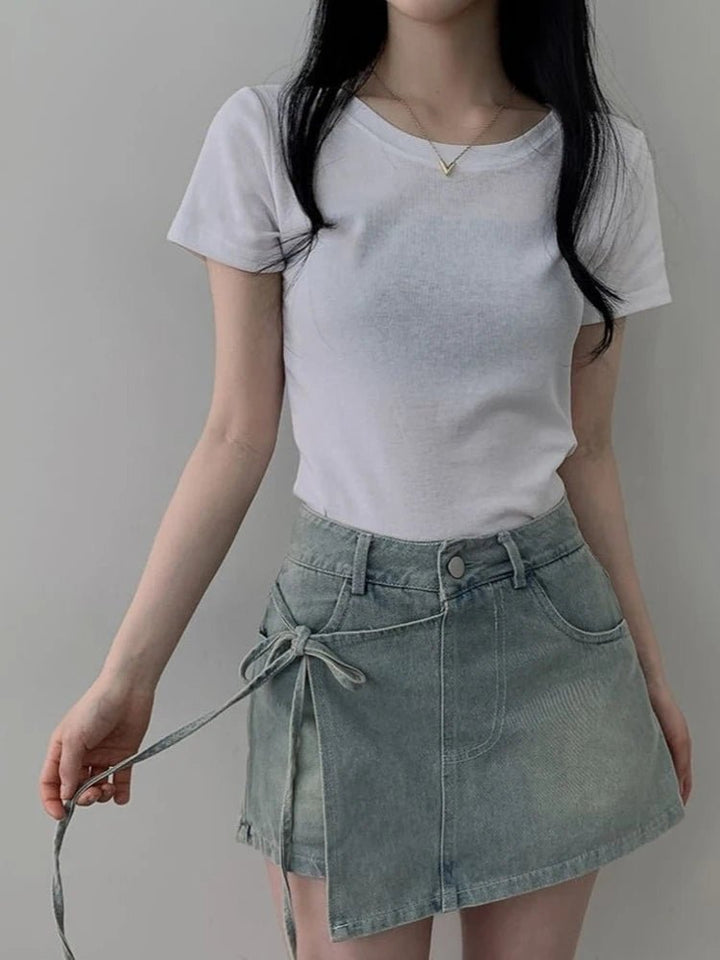 High Waist A - Line Denim Shorts – Women’s Summer Fit Jeans for 18–24 - VeauBeauty