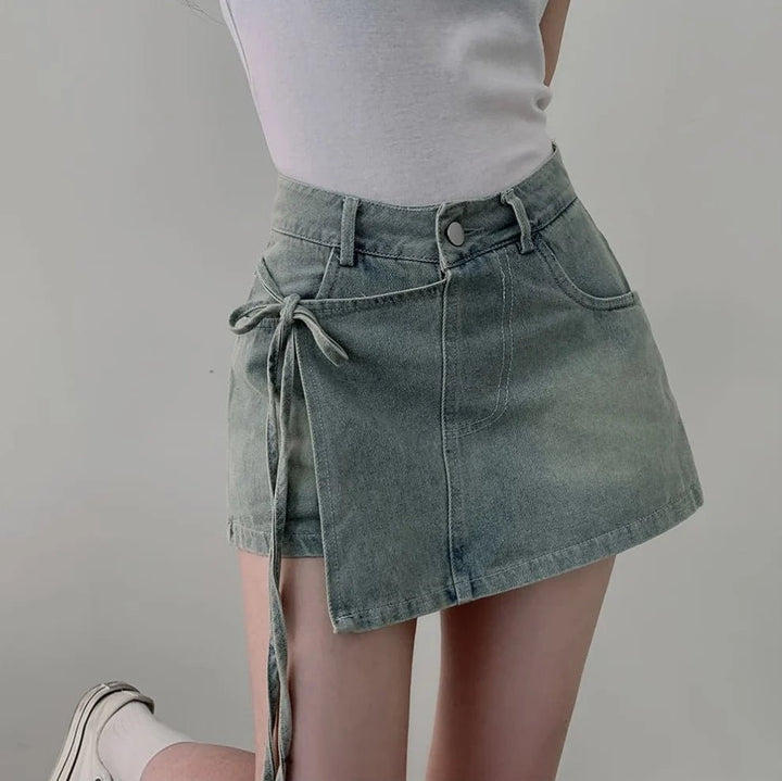 High Waist A - Line Denim Shorts – Women’s Summer Fit Jeans for 18–24 - VeauBeauty