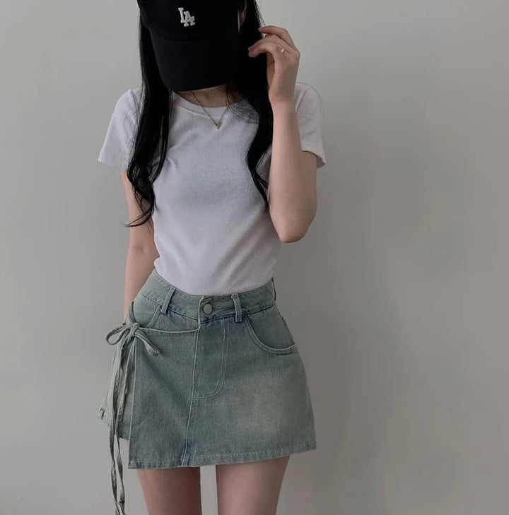 High Waist A - Line Denim Shorts – Women’s Summer Fit Jeans for 18–24 - VeauBeauty