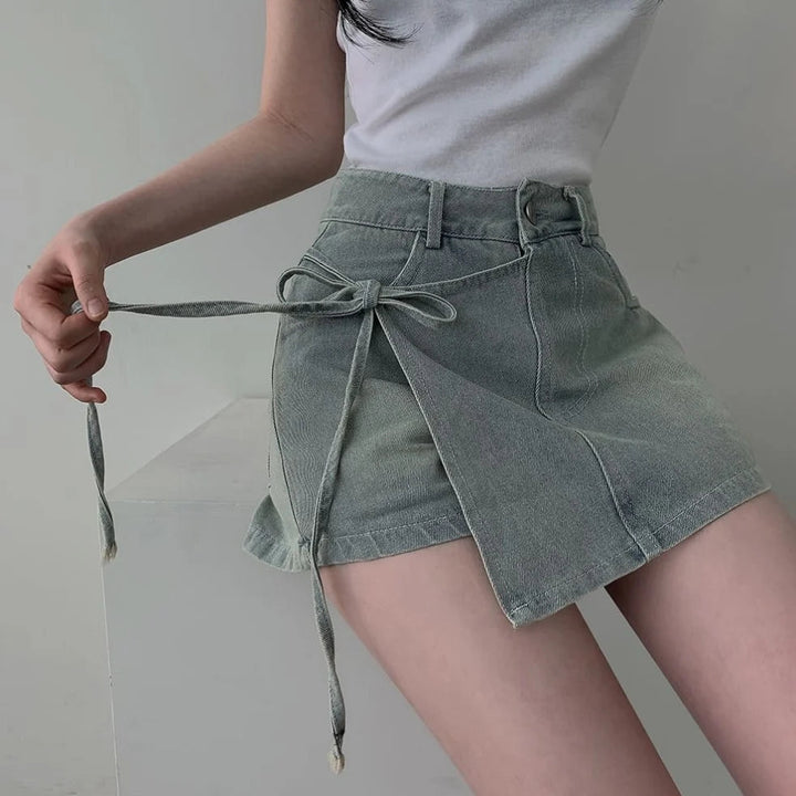 High Waist A - Line Denim Shorts – Women’s Summer Fit Jeans for 18–24 - VeauBeauty