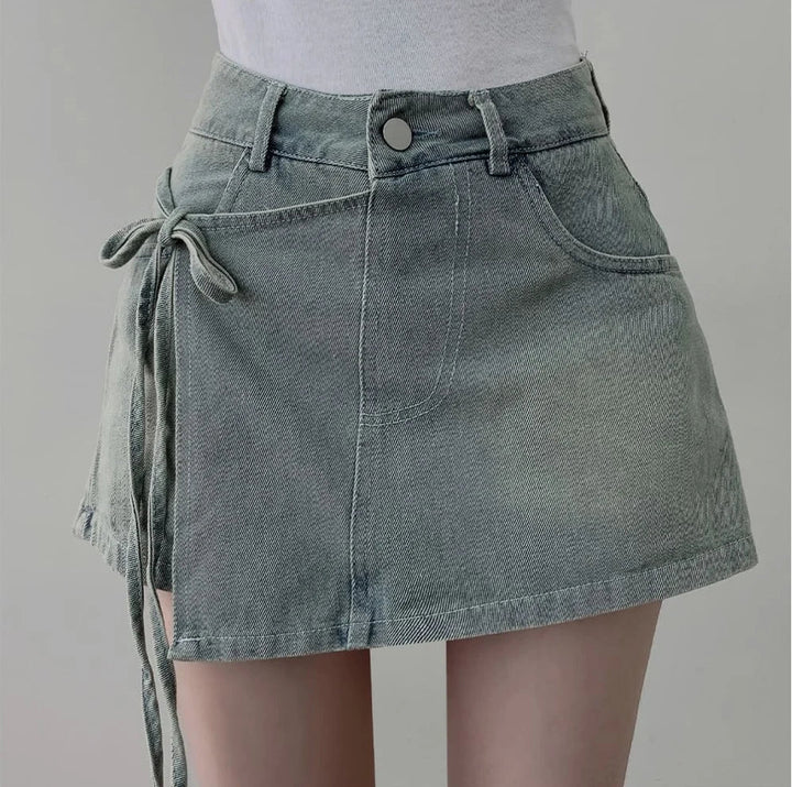 High Waist A - Line Denim Shorts – Women’s Summer Fit Jeans for 18–24 - VeauBeauty