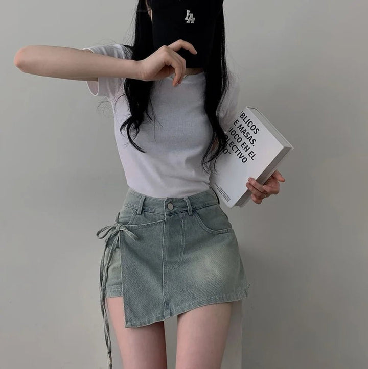 High Waist A - Line Denim Shorts – Women’s Summer Fit Jeans for 18–24 - VeauBeauty