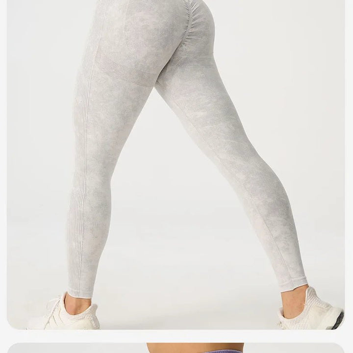 High Waisted Frosted Yoga Pants – Women's Hip Lifting Fitness Leggings 2025 - VeauBeauty
