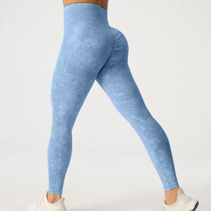 High Waisted Frosted Yoga Pants – Women's Hip Lifting Fitness Leggings 2025 - VeauBeauty
