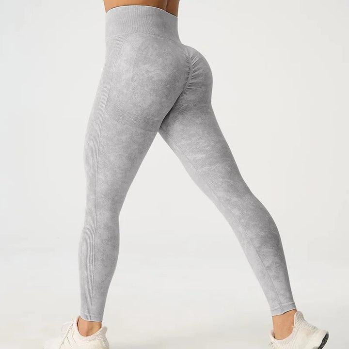 High Waisted Frosted Yoga Pants – Women's Hip Lifting Fitness Leggings 2025 - VeauBeauty