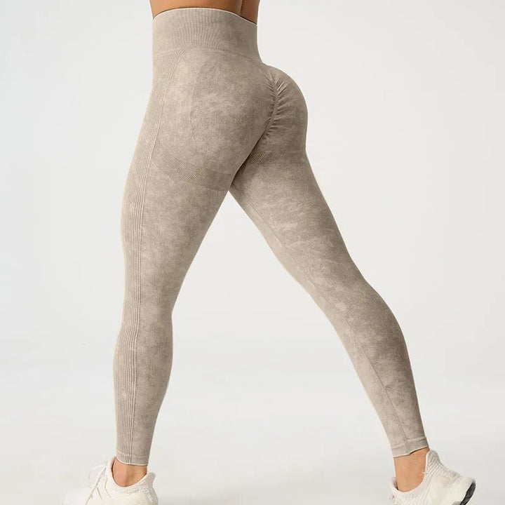 High Waisted Frosted Yoga Pants – Women's Hip Lifting Fitness Leggings 2025 - VeauBeauty