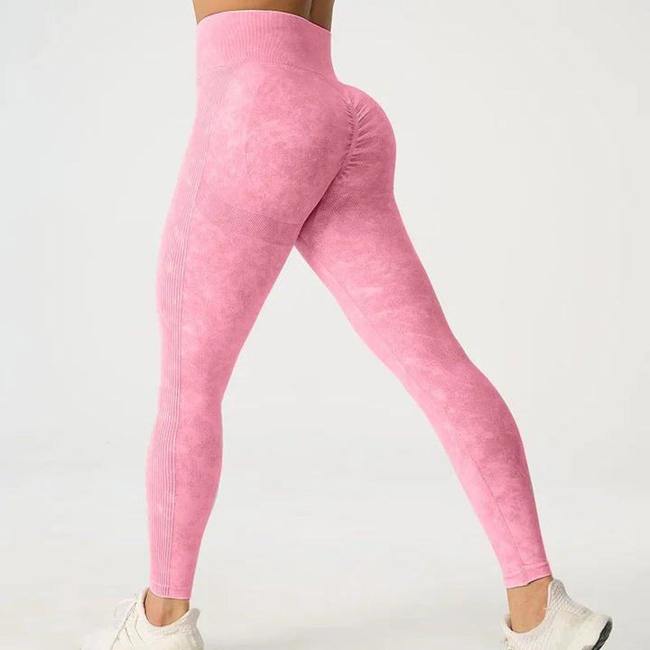High Waisted Frosted Yoga Pants – Women's Hip Lifting Fitness Leggings 2025 - VeauBeauty