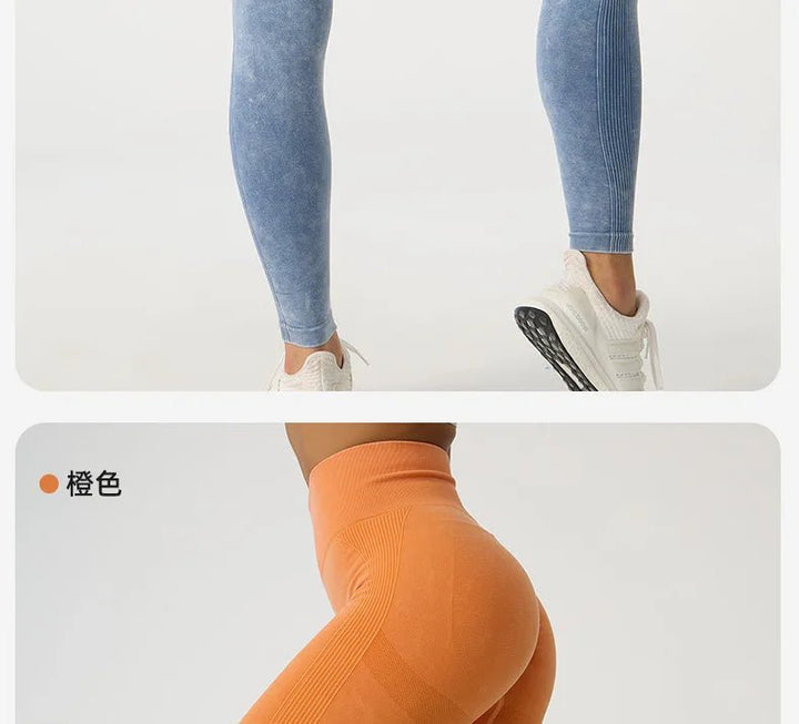 High Waisted Frosted Yoga Pants – Women's Hip Lifting Fitness Leggings 2025 - VeauBeauty