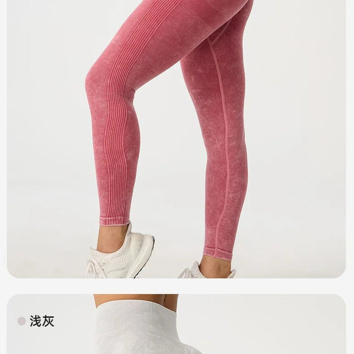 High Waisted Frosted Yoga Pants – Women's Hip Lifting Fitness Leggings 2025 - VeauBeauty