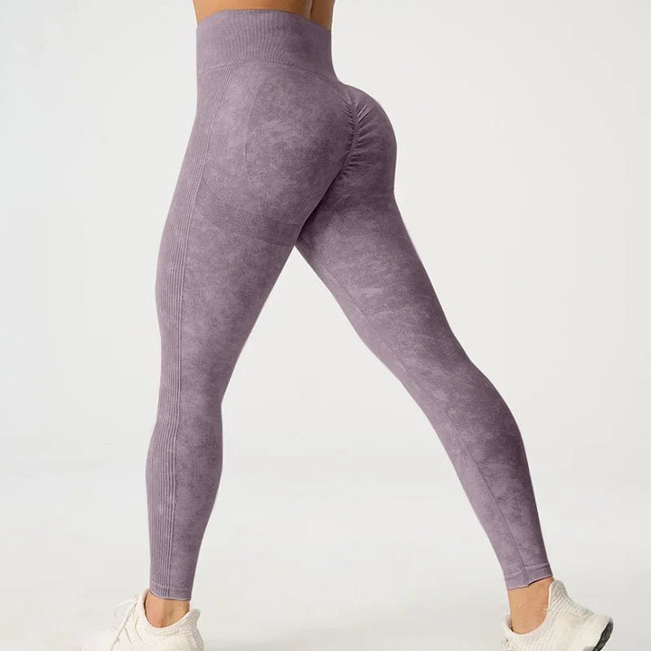 High Waisted Frosted Yoga Pants – Women's Hip Lifting Fitness Leggings 2025 - VeauBeauty