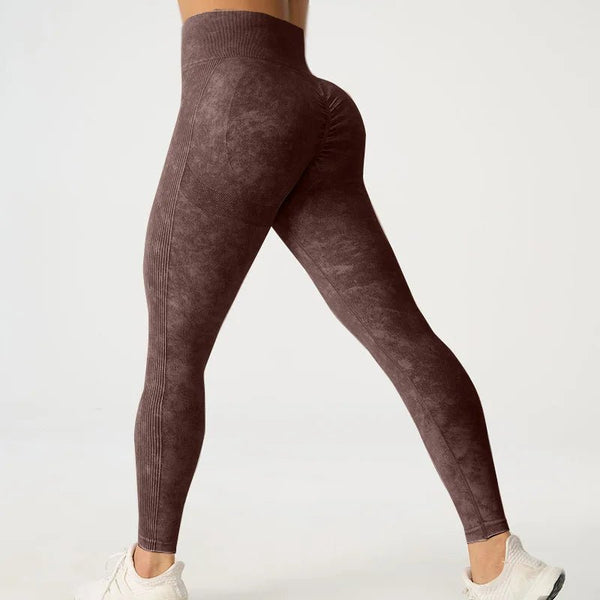 High Waisted Frosted Yoga Pants – Women's Hip Lifting Fitness Leggings 2025 - VeauBeauty
