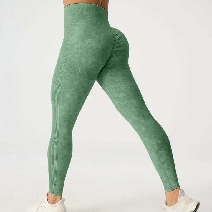 High Waisted Frosted Yoga Pants – Women's Hip Lifting Fitness Leggings 2025 - VeauBeauty