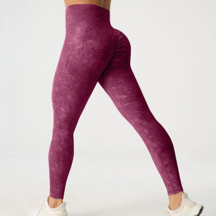 High Waisted Frosted Yoga Pants – Women's Hip Lifting Fitness Leggings 2025 - VeauBeauty