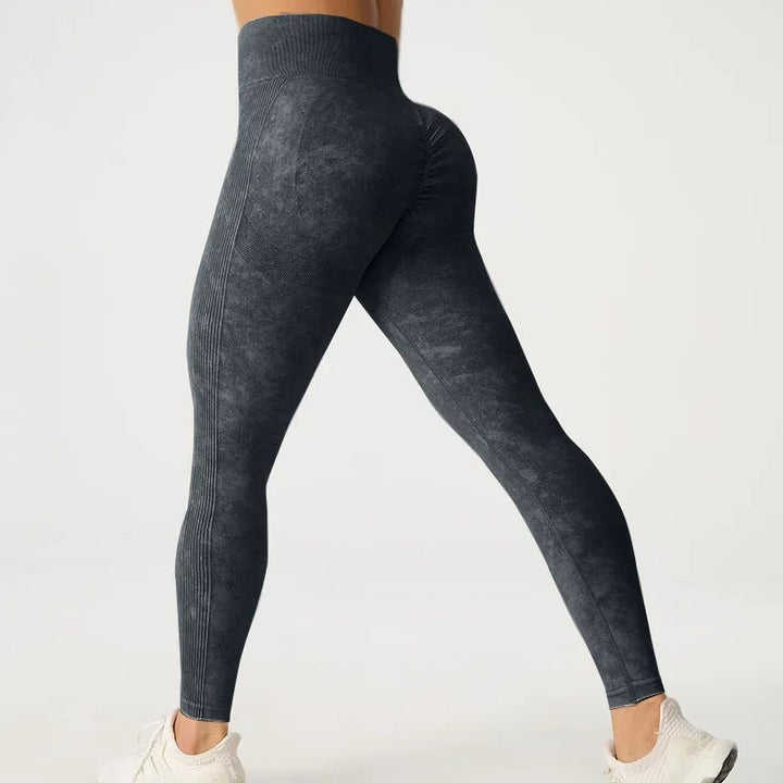 High Waisted Frosted Yoga Pants – Women's Hip Lifting Fitness Leggings 2025 - VeauBeauty