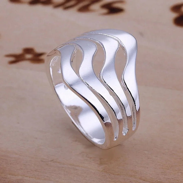 Hot 925 Sterling Silver Ring – Fashionable Valentine Wedding Gift for Women - VeauBeauty
