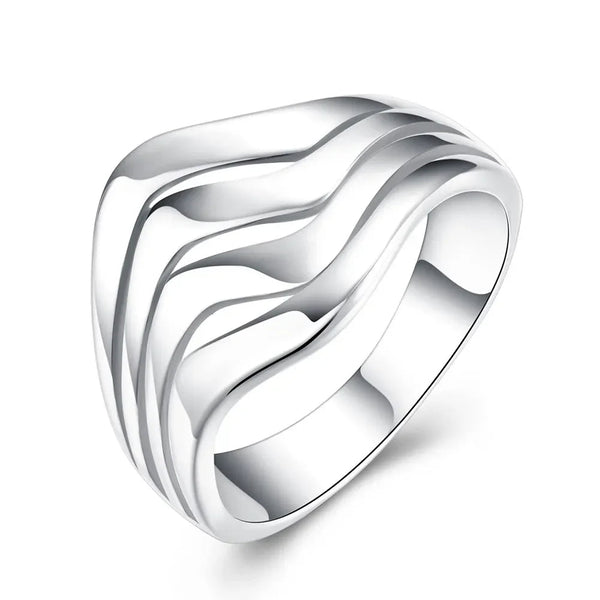 Hot 925 Sterling Silver Ring – Fashionable Valentine Wedding Gift for Women - VeauBeauty