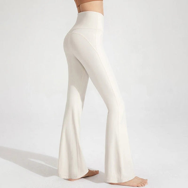 Naked High Waist Flared Fitness Pants – Women's Hip Lifting Yoga Leggings 2025 - VeauBeauty