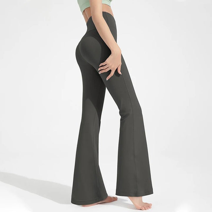 Naked High Waist Flared Fitness Pants – Women's Hip Lifting Yoga Leggings 2025 - VeauBeauty