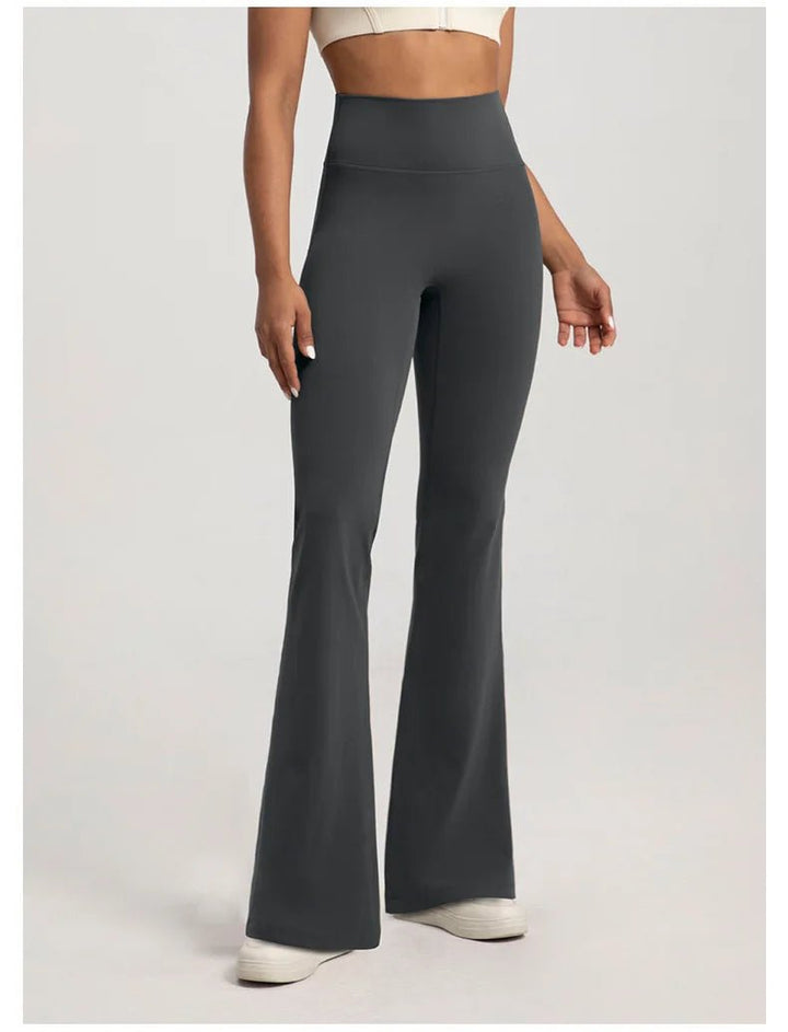 Naked High Waist Flared Fitness Pants – Women's Hip Lifting Yoga Leggings 2025 - VeauBeauty