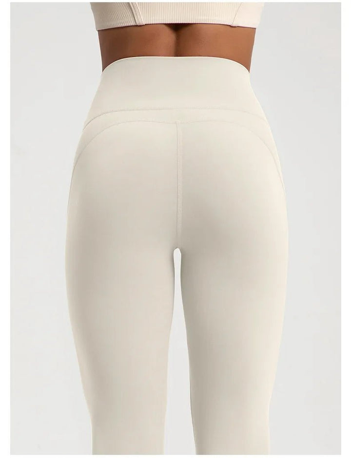 Naked High Waist Flared Fitness Pants – Women's Hip Lifting Yoga Leggings 2025 - VeauBeauty