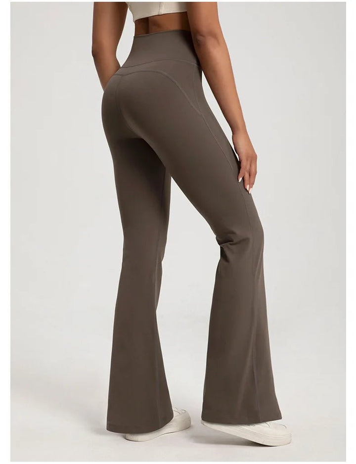 Naked High Waist Flared Fitness Pants – Women's Hip Lifting Yoga Leggings 2025 - VeauBeauty