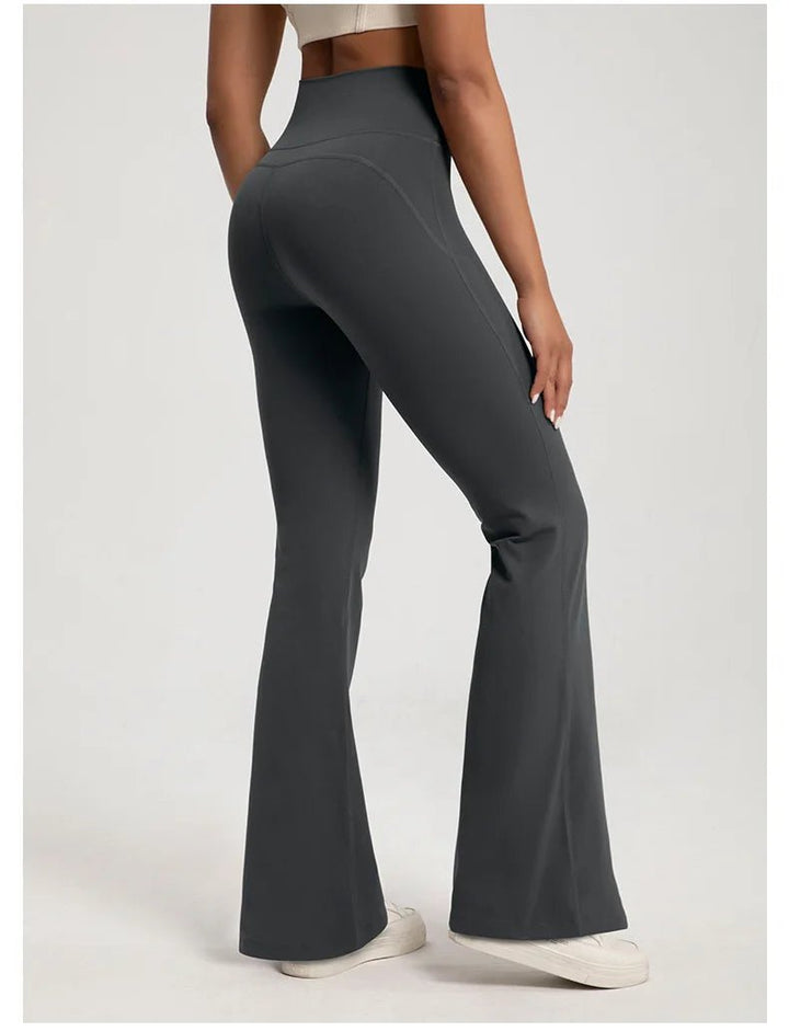 Naked High Waist Flared Fitness Pants – Women's Hip Lifting Yoga Leggings 2025 - VeauBeauty