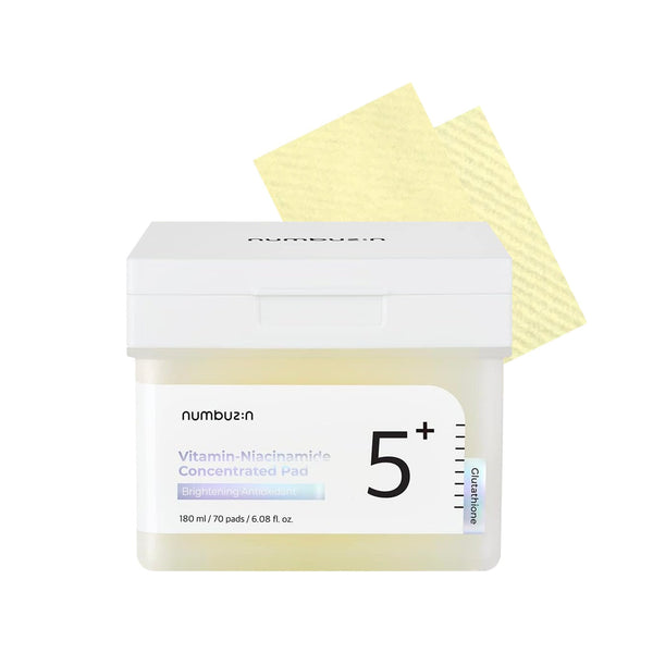 numbuzin No.5+ Glutathione Vitamin - Niacinamide Concentrated Pad 70 Pads - VeauBeauty