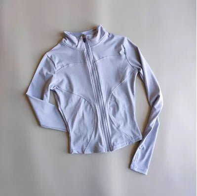 Performance Fit Women's Zip - Up Yoga Shirt - Quick Dry, Breathable Nylon, Seamless Design - VeauBeauty
