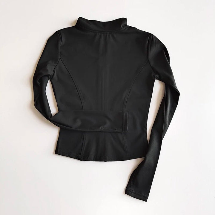 Performance Fit Women's Zip - Up Yoga Shirt - Quick Dry, Breathable Nylon, Seamless Design - VeauBeauty