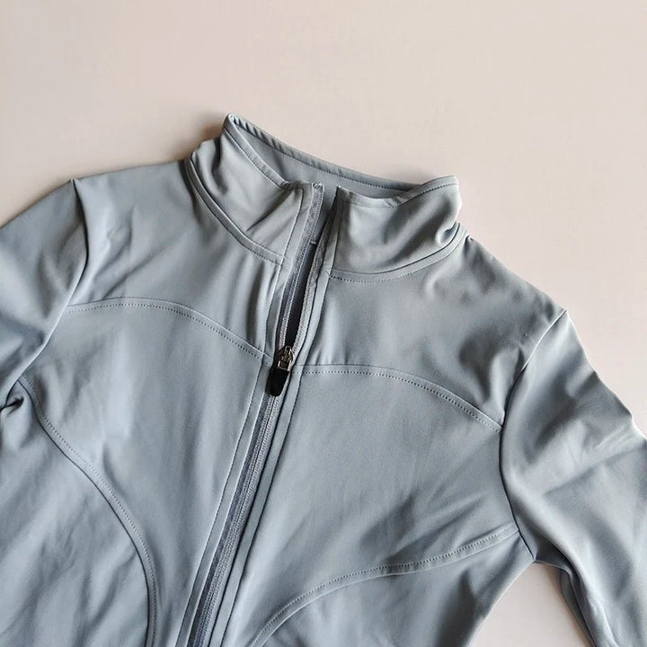 Performance Fit Women's Zip - Up Yoga Shirt - Quick Dry, Breathable Nylon, Seamless Design - VeauBeauty