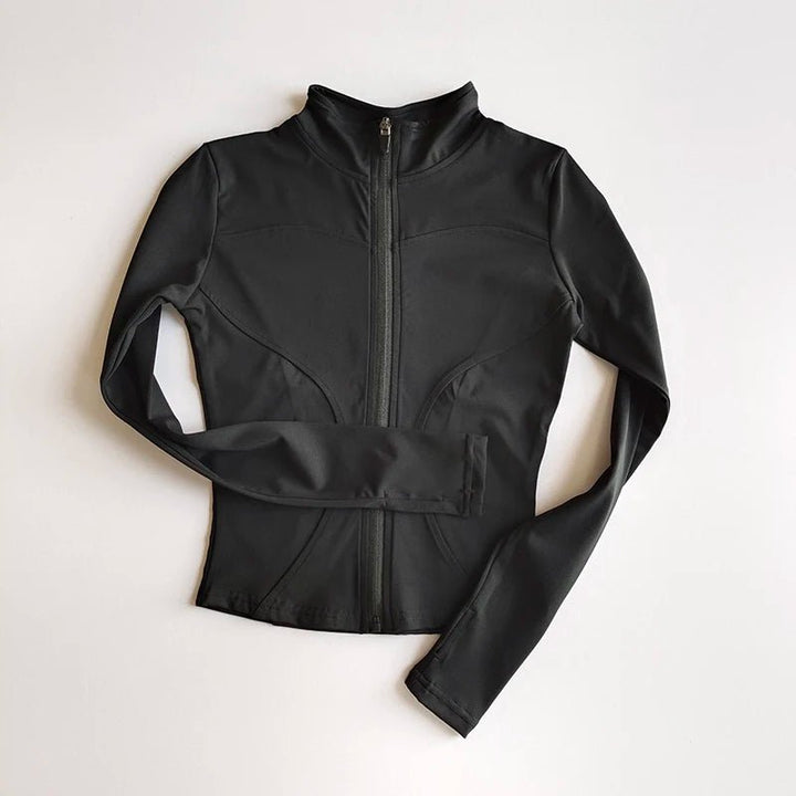 Performance Fit Women's Zip - Up Yoga Shirt - Quick Dry, Breathable Nylon, Seamless Design - VeauBeauty