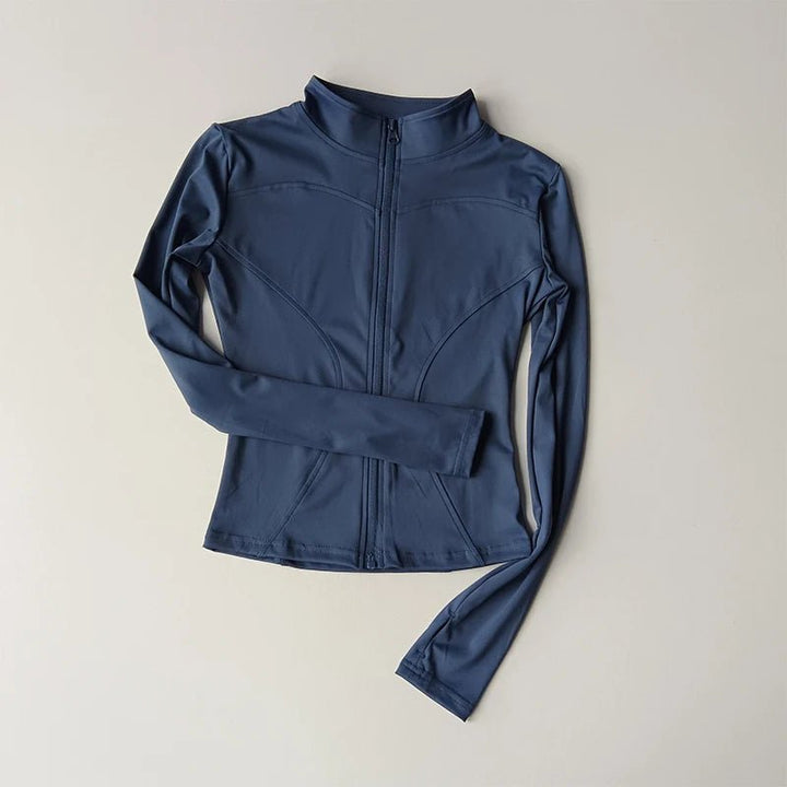 Performance Fit Women's Zip - Up Yoga Shirt - Quick Dry, Breathable Nylon, Seamless Design - VeauBeauty